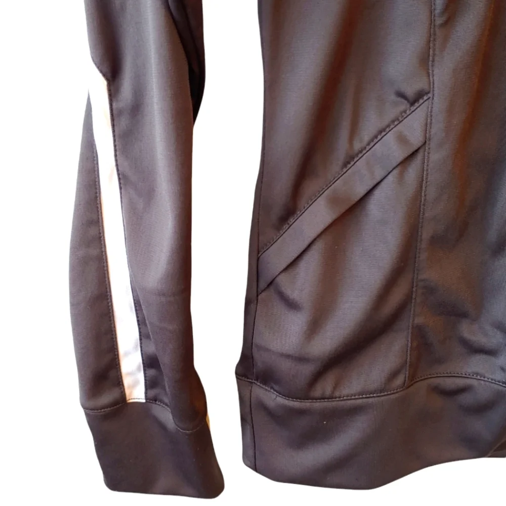 Nike Black and White Zip Athletic Jacket Size Small